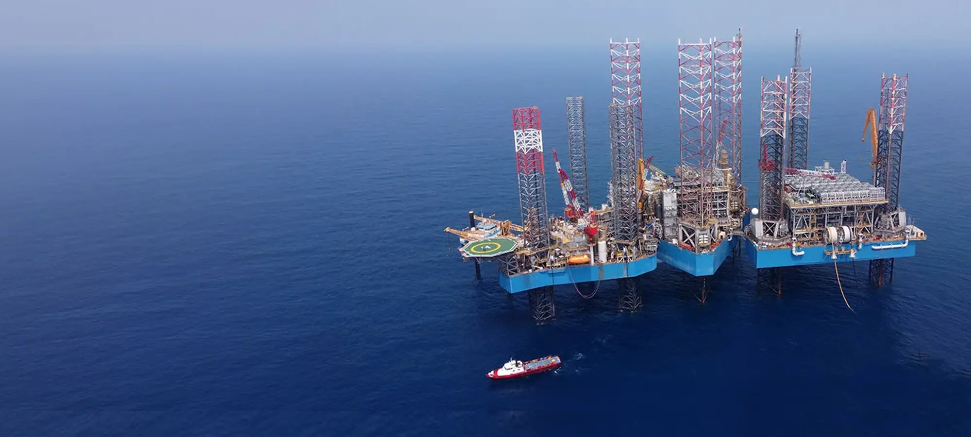 Offshore LNG production platform in the Gulf of Mexico